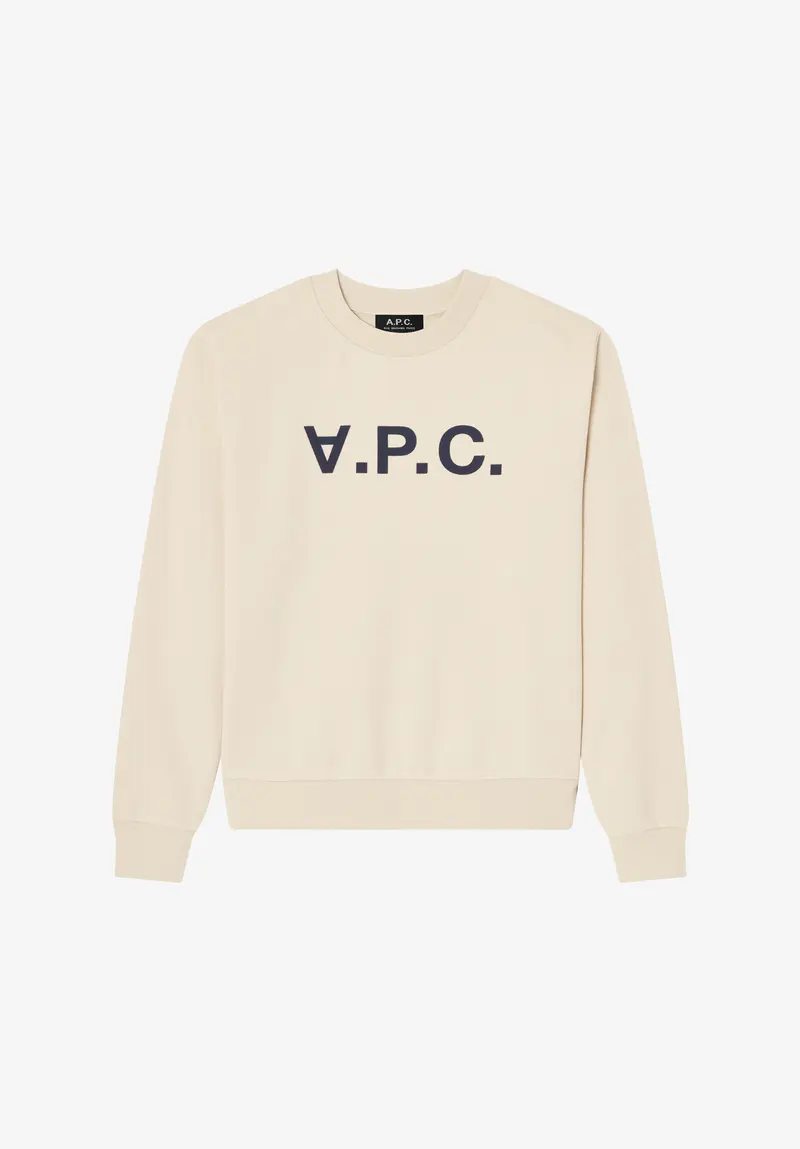 Graues Sweatshirt mit V.P.C.-Logo