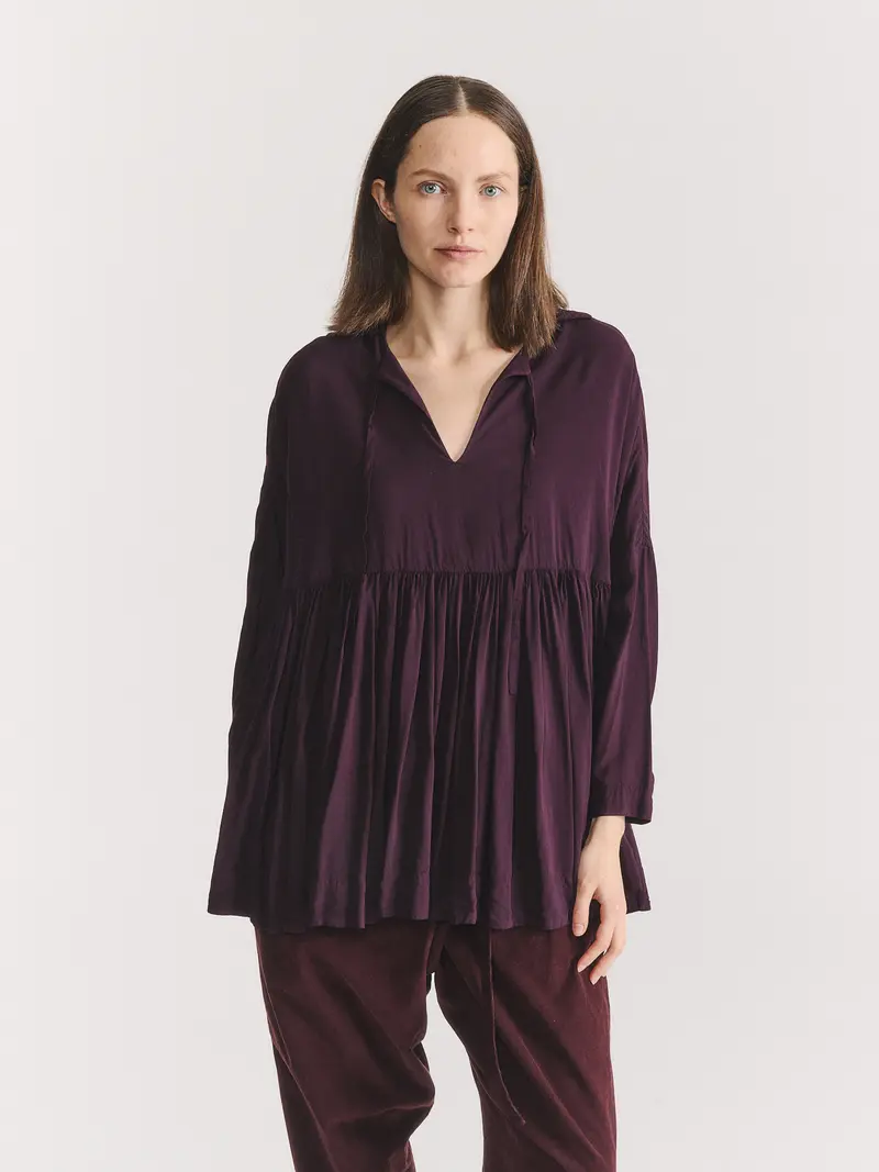HALLES BB TOP - COSIE - BLACKBERRY