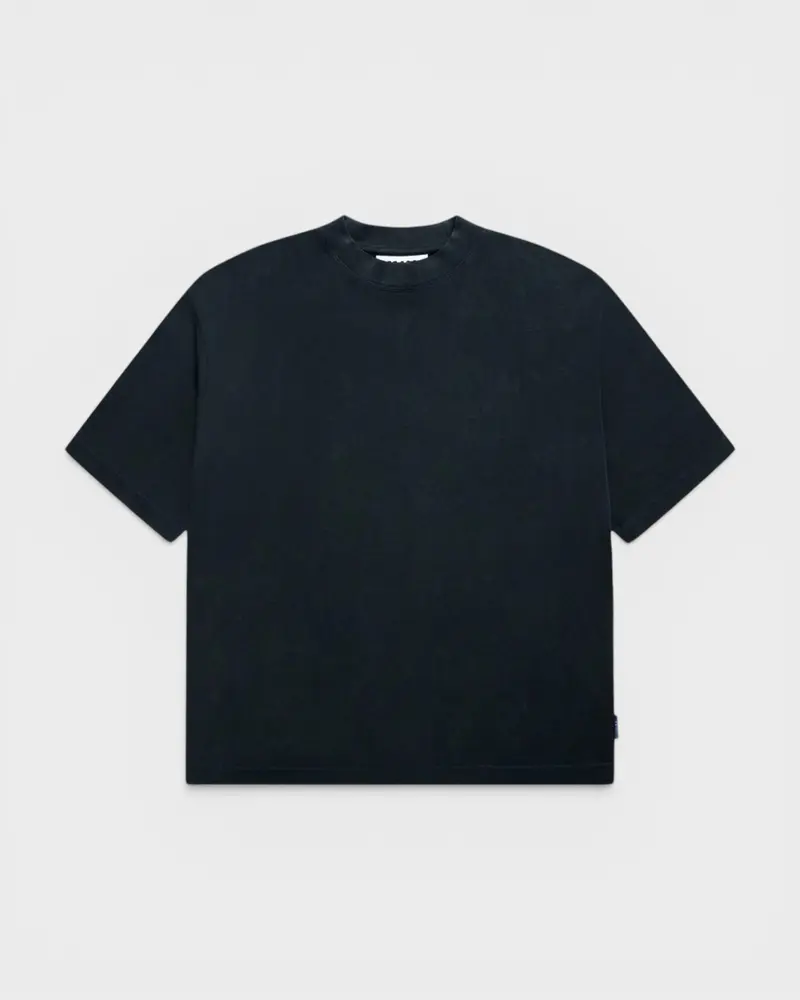 Heavy Oversize Tee Black Washed