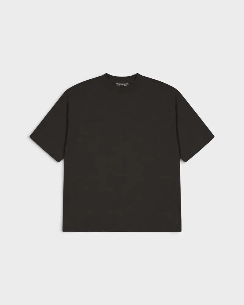 Heavy Oversize Tee Espresso Washed