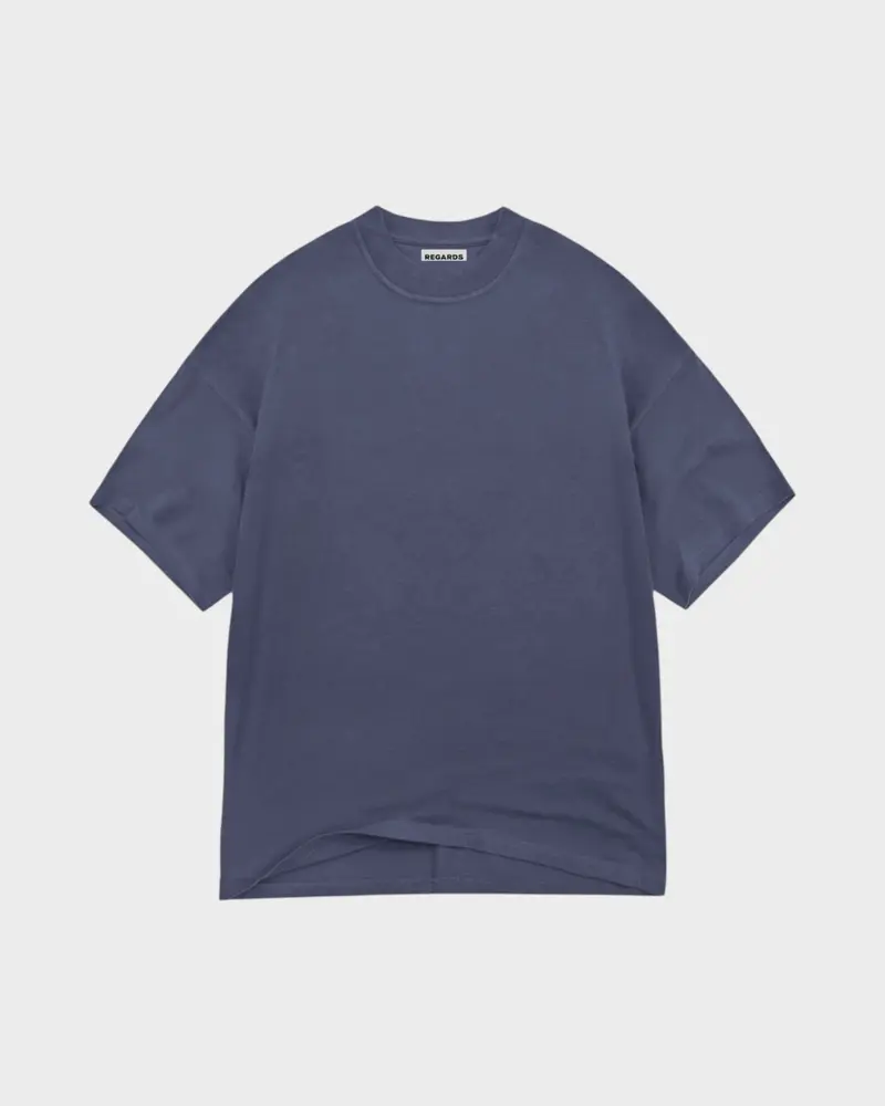 Heavy Oversize Tee Purple Washed