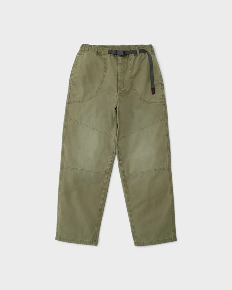 Hemp Canvas Double Knee Pant Burnt Olive Pigment