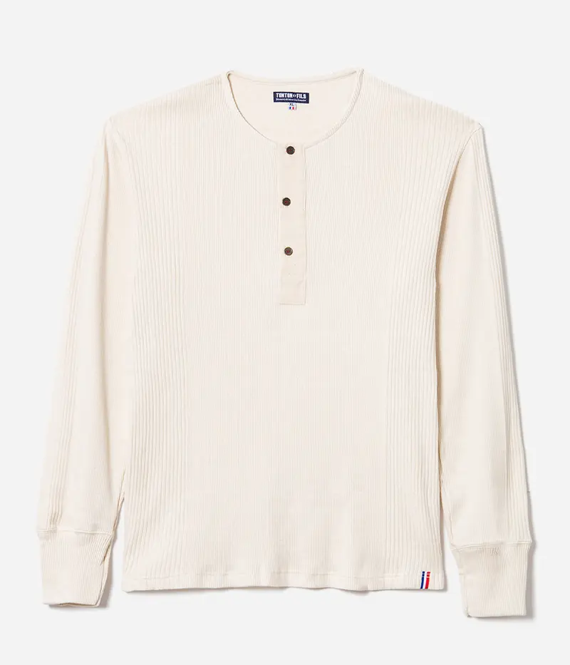 Henley « côte Richelieu » Écru