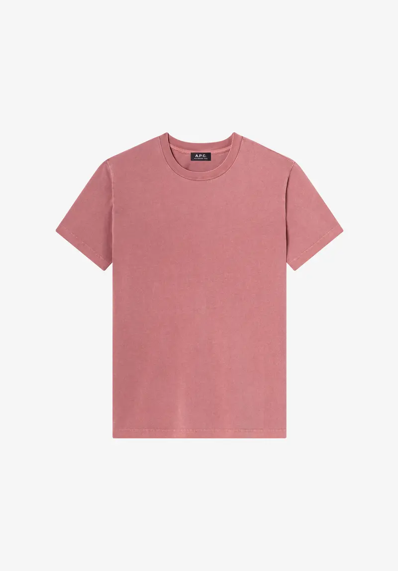 Himbeerrosafarbenes A.P.C. Herbst 27 T-Shirt