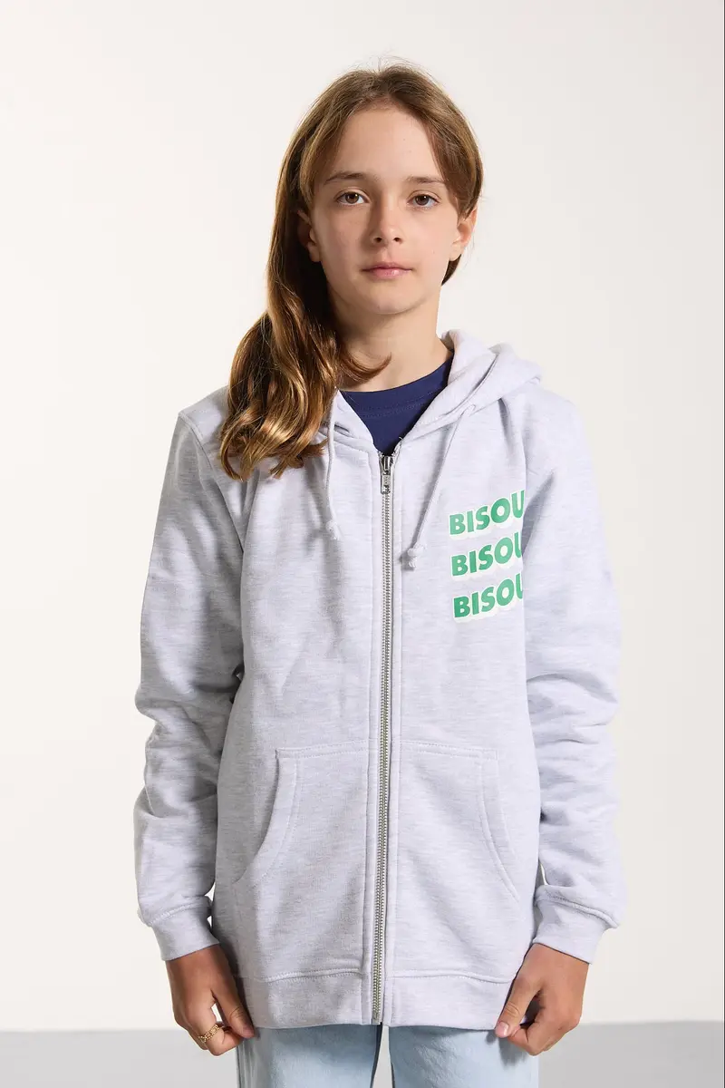Hoodie zipper Kids Sonics Sport Grey