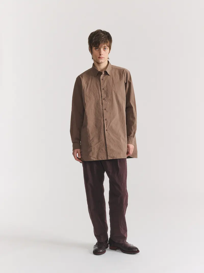 IKLA SHIRT - PAPER COT - CLAY