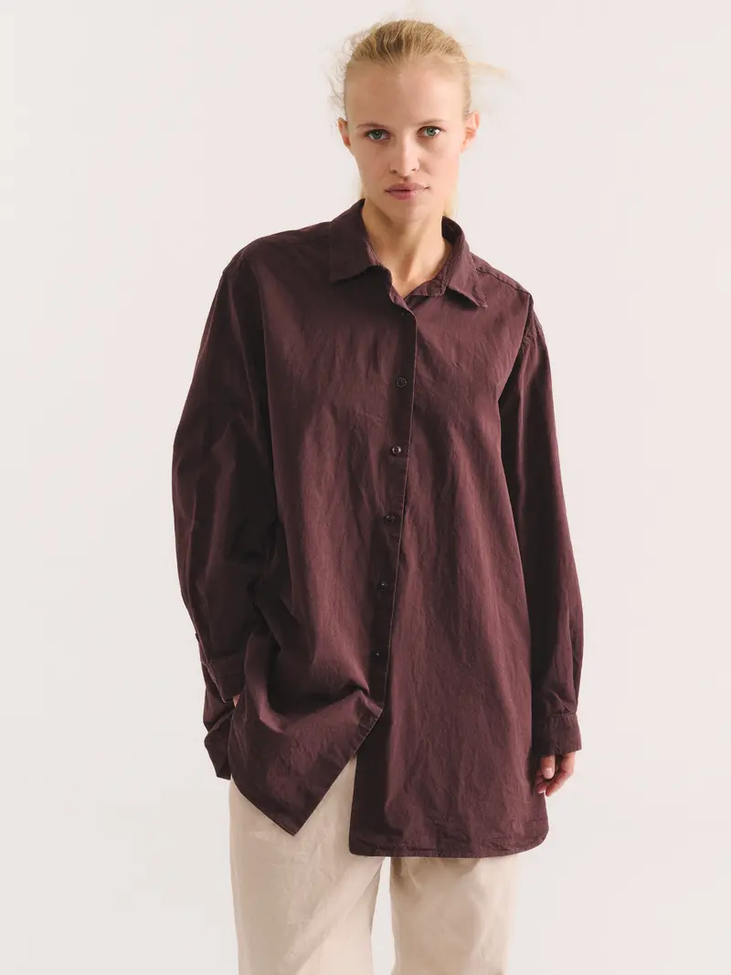 IKLA SHIRT - PAPER COT - EBONY