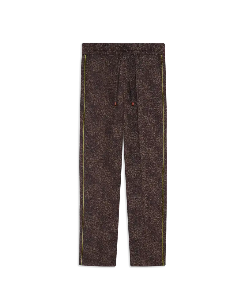 Jacquard Elastic Waist Pants