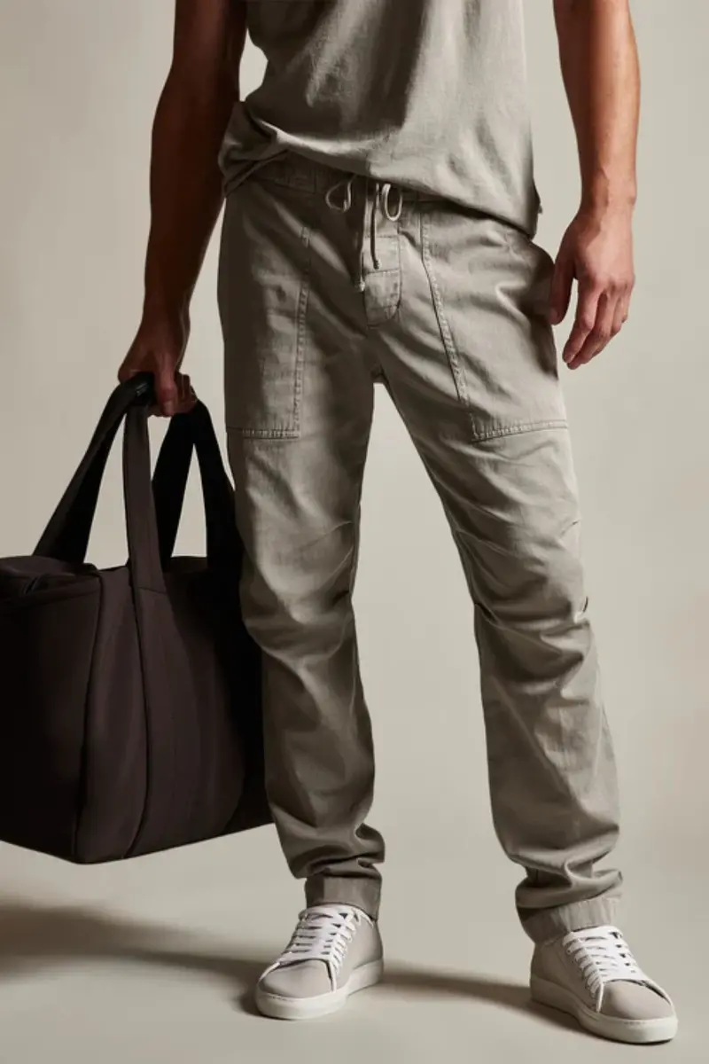 James Perse Army Cotton Slub Utility Pant Dapple Pigment
