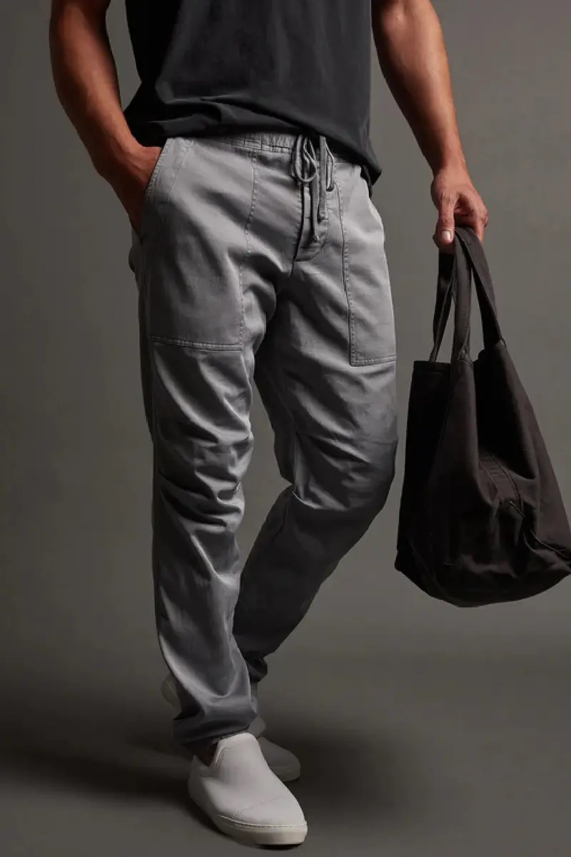 James Perse Army Cotton Slub Utility Pant Flannel