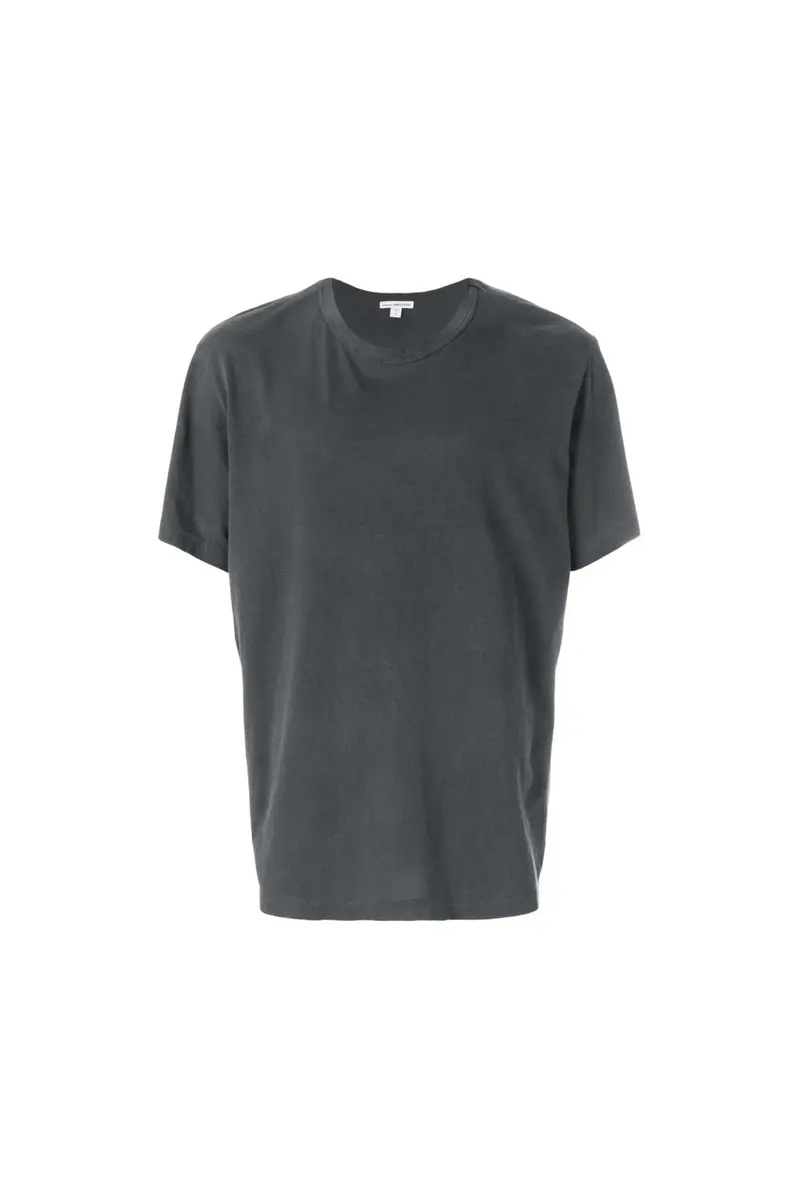 James Perse Clear Jersey Short Sleeve Crew Neck Carbon