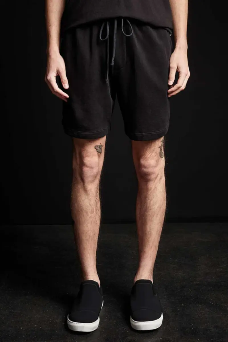 James Perse French Terry Sweat Short Black