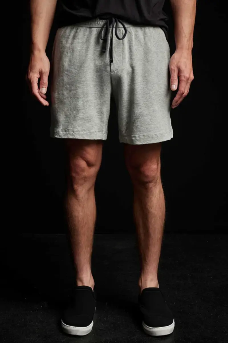 James Perse French Terry Sweat Short Heather Grey