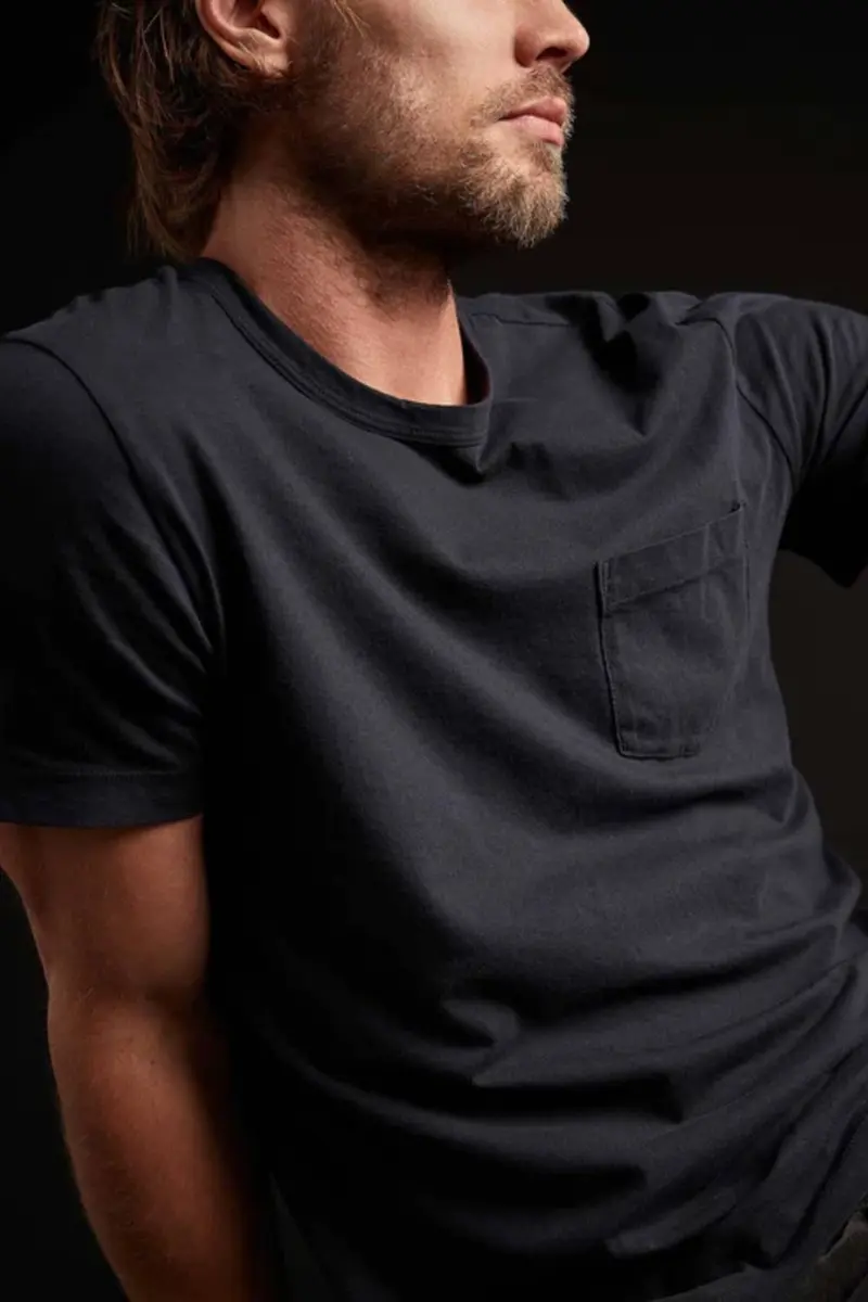 James Perse Lightweight Jersey Pocket Tee Navy