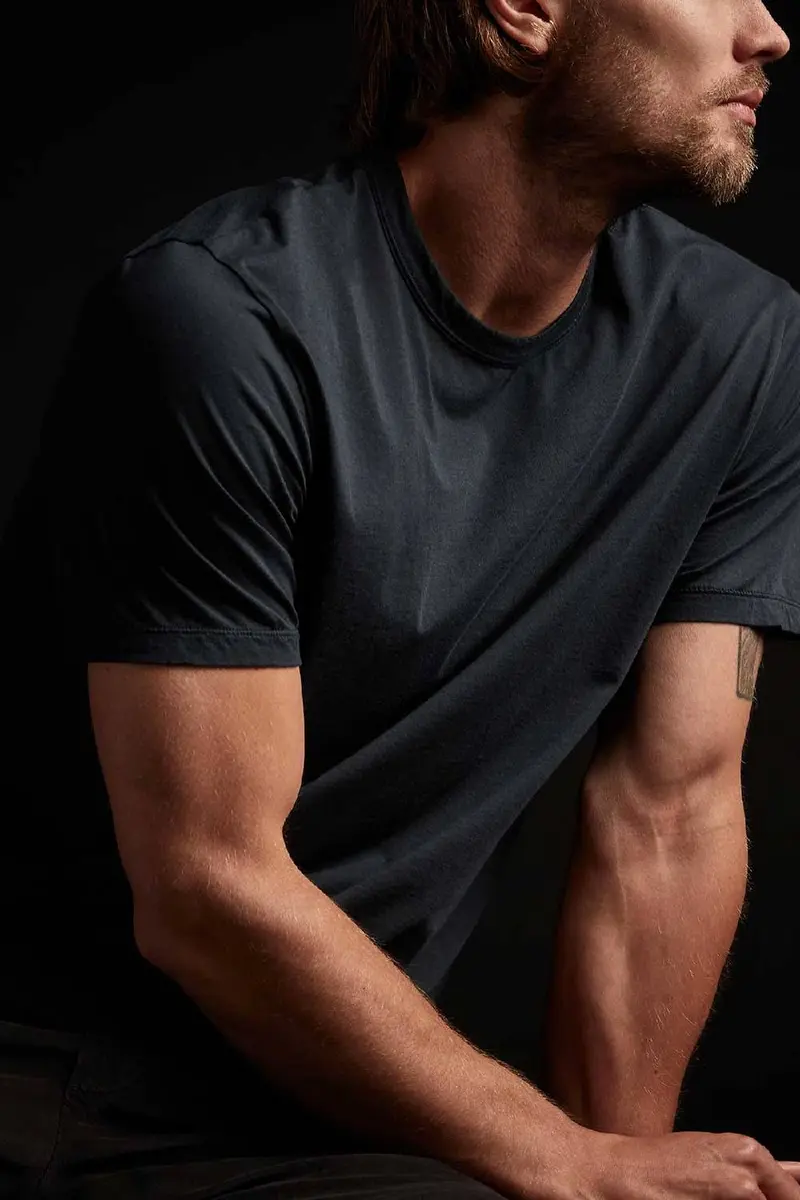 James Perse Luxe Lotus Jersey Tee French Navy