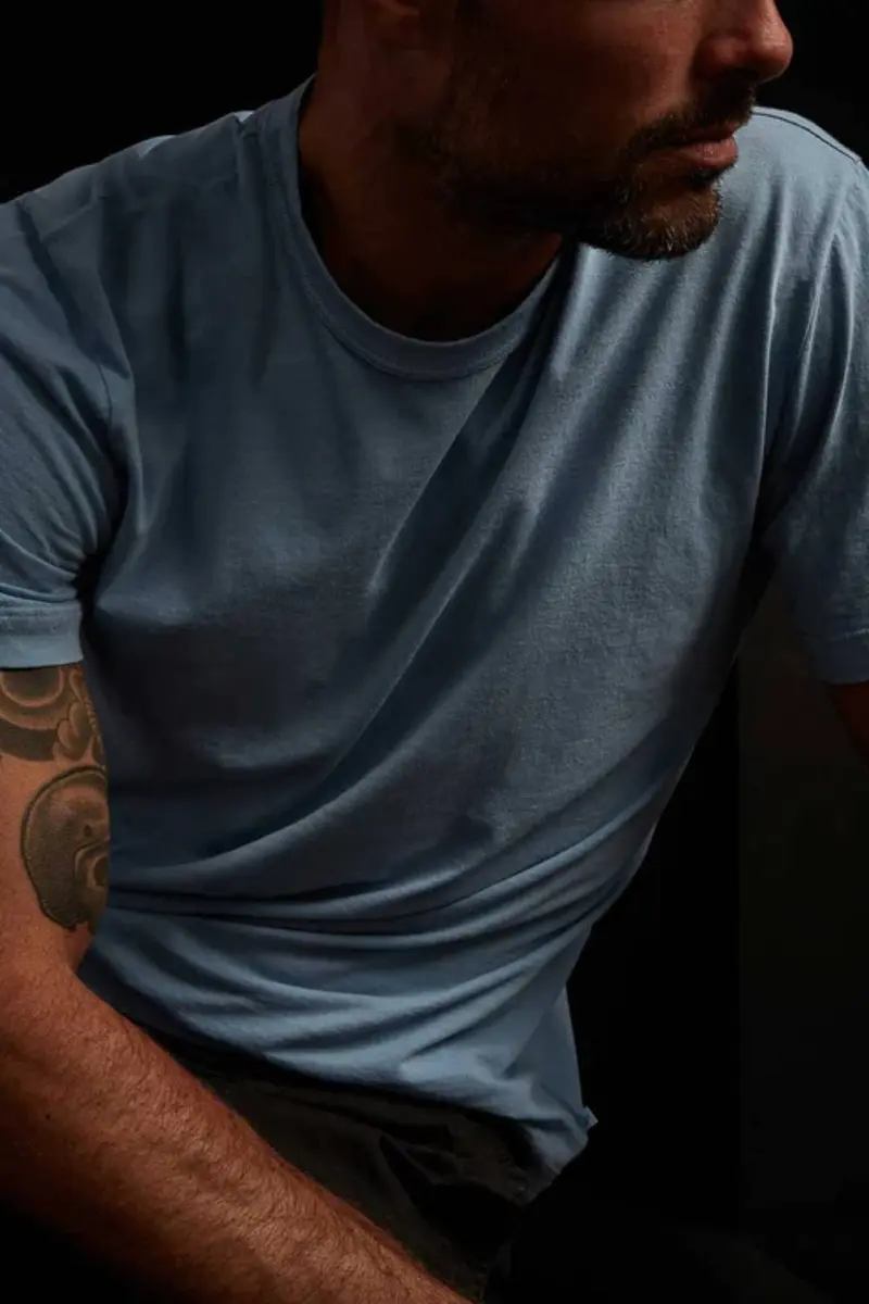 James Perse Short Sleeve Crew Neck Delta Pigment