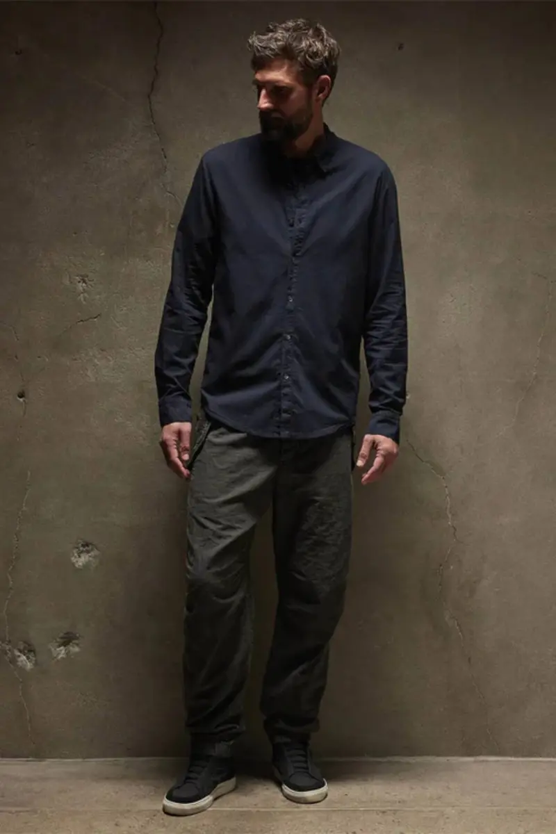 James Perse Standard Long Sleeve Shirt Navy