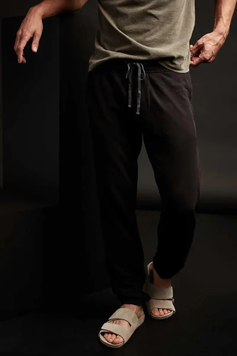 James Perse Vintage French Terry Sweatpant Black