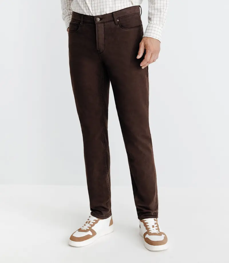 Jean 5 poches marron