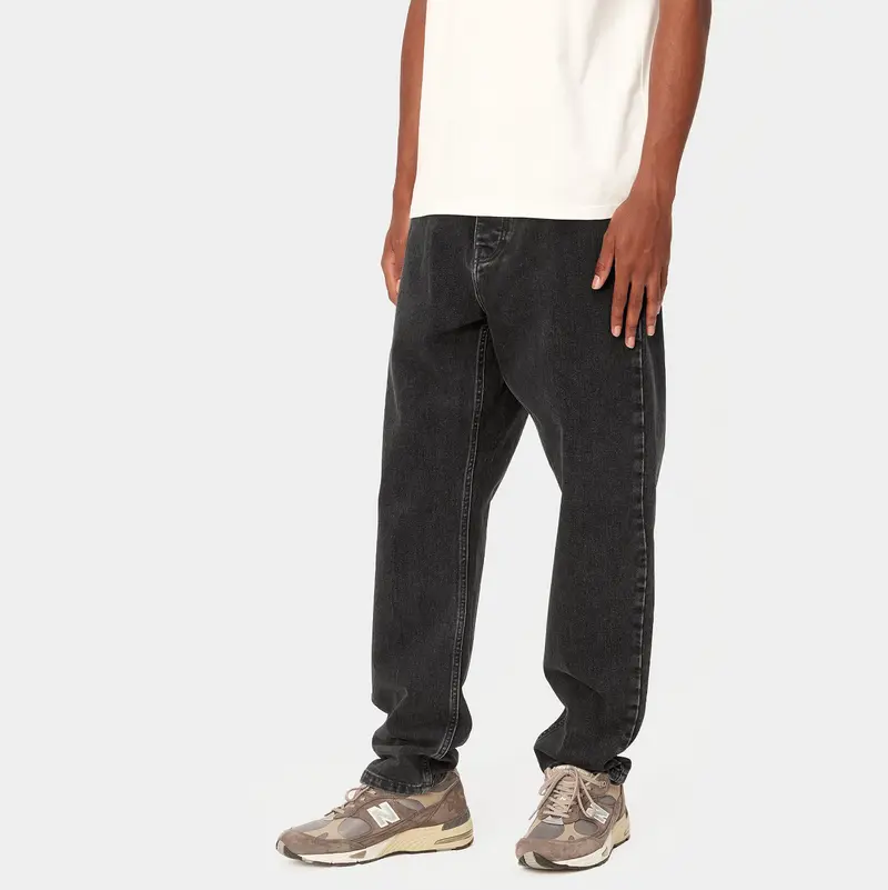 Jean Carhartt WIP Newel denim en denim black stoné