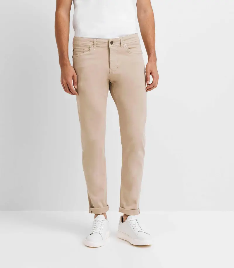 Jean confortable beige