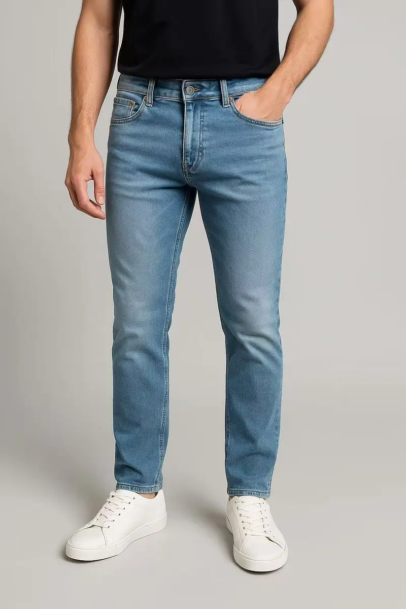 Jean Homme Bleu Délavé