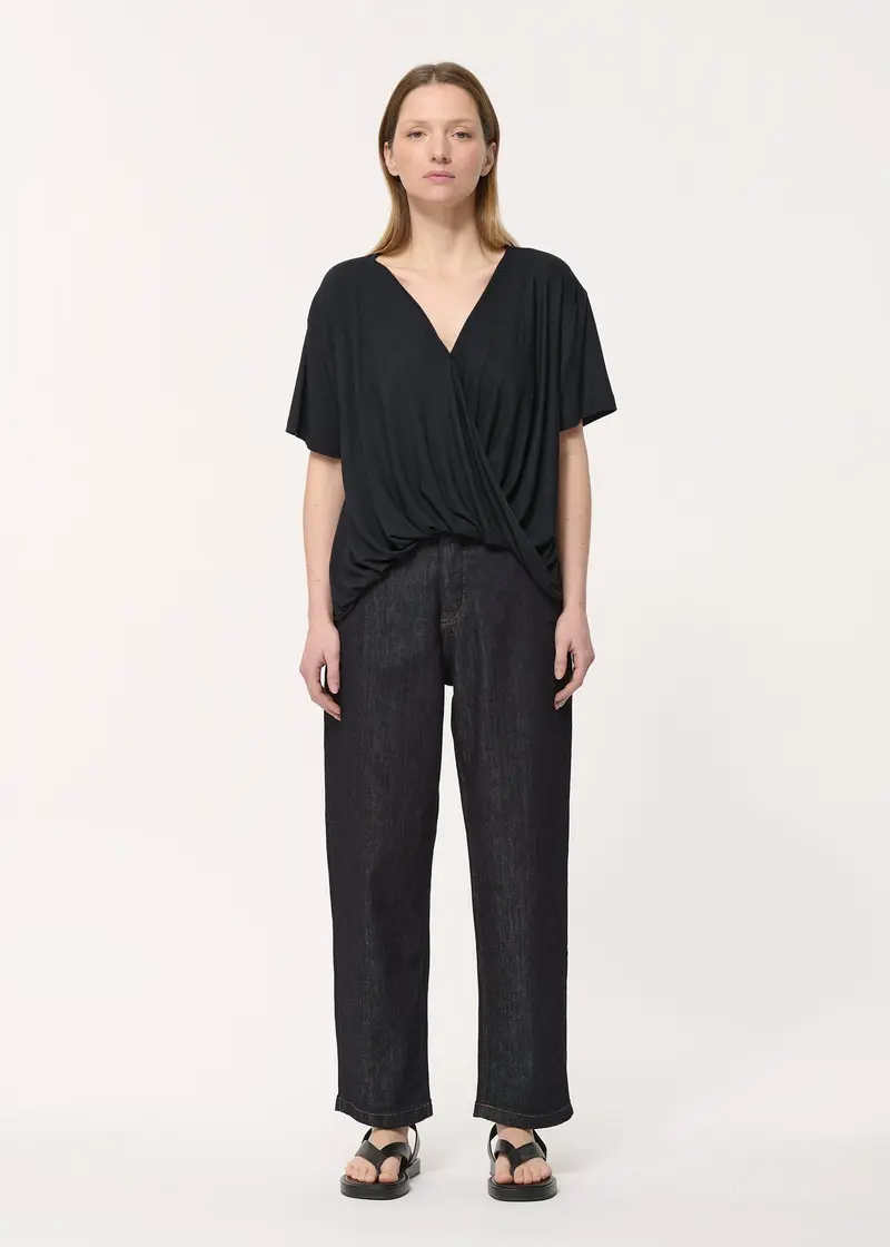 Jean mom taille haut en coton biologique
