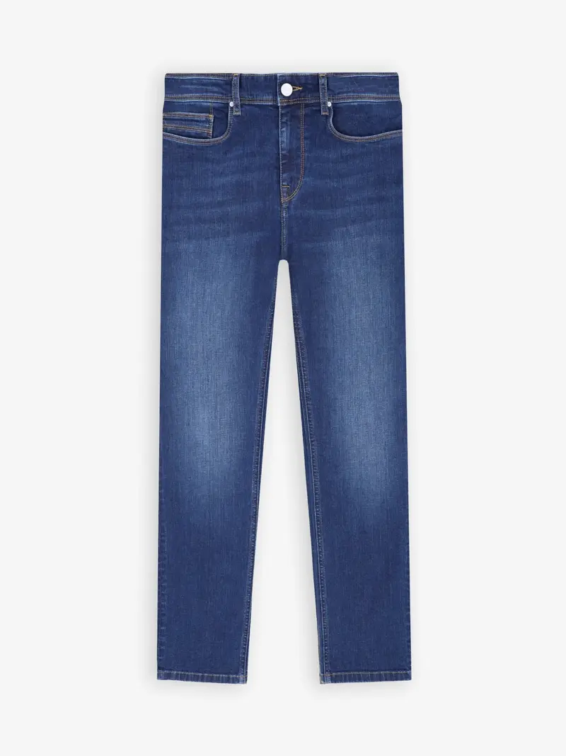 Jean regular 5 poches bleu moyen