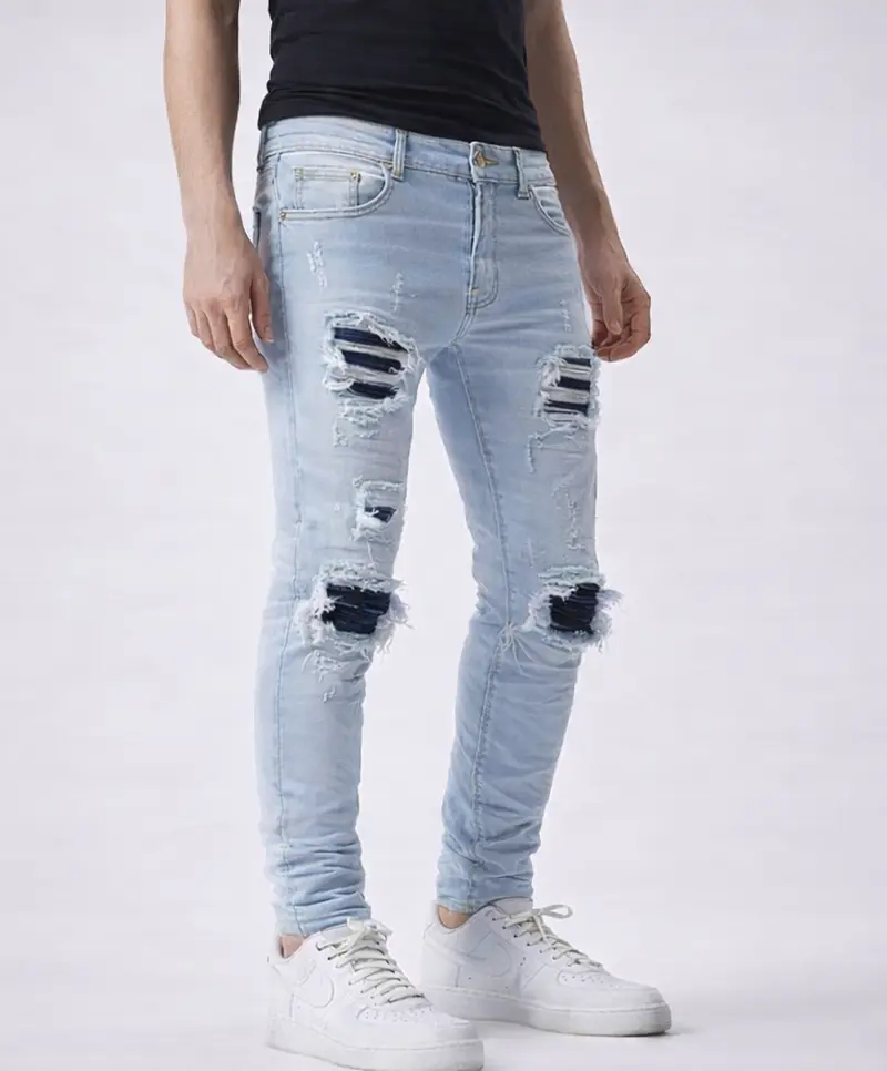 Jean Skinny Homme Déchiré