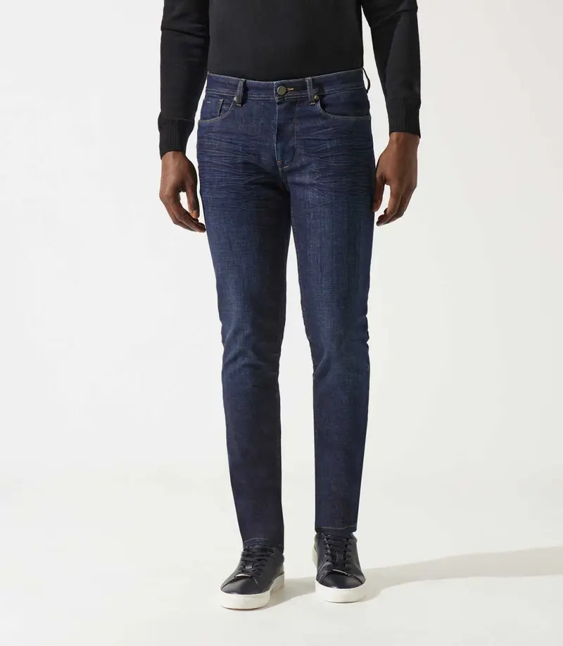 Jean slim bleu fonce EDI