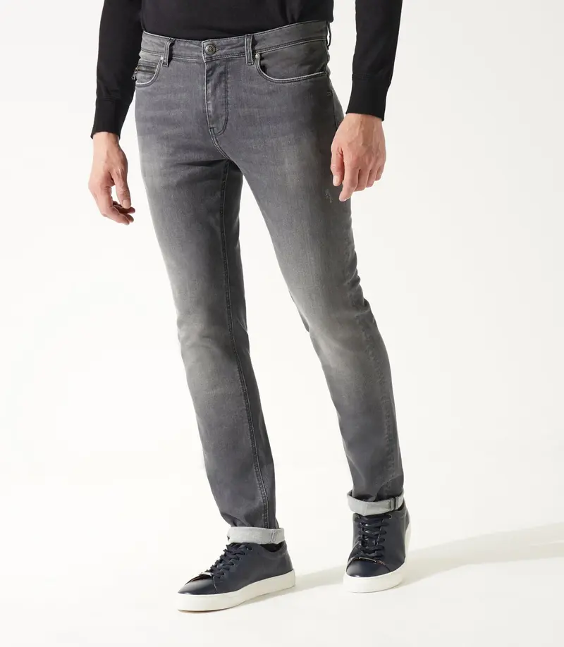 Jean slim gris moyen EFFET