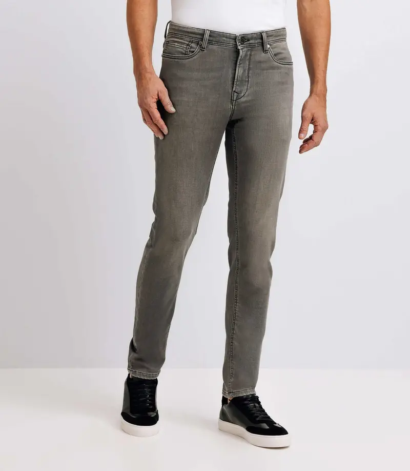 Jean slim gris moyen