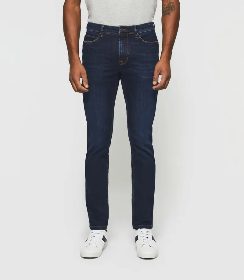 Jean slim permanent bleu foncé TEOOUT