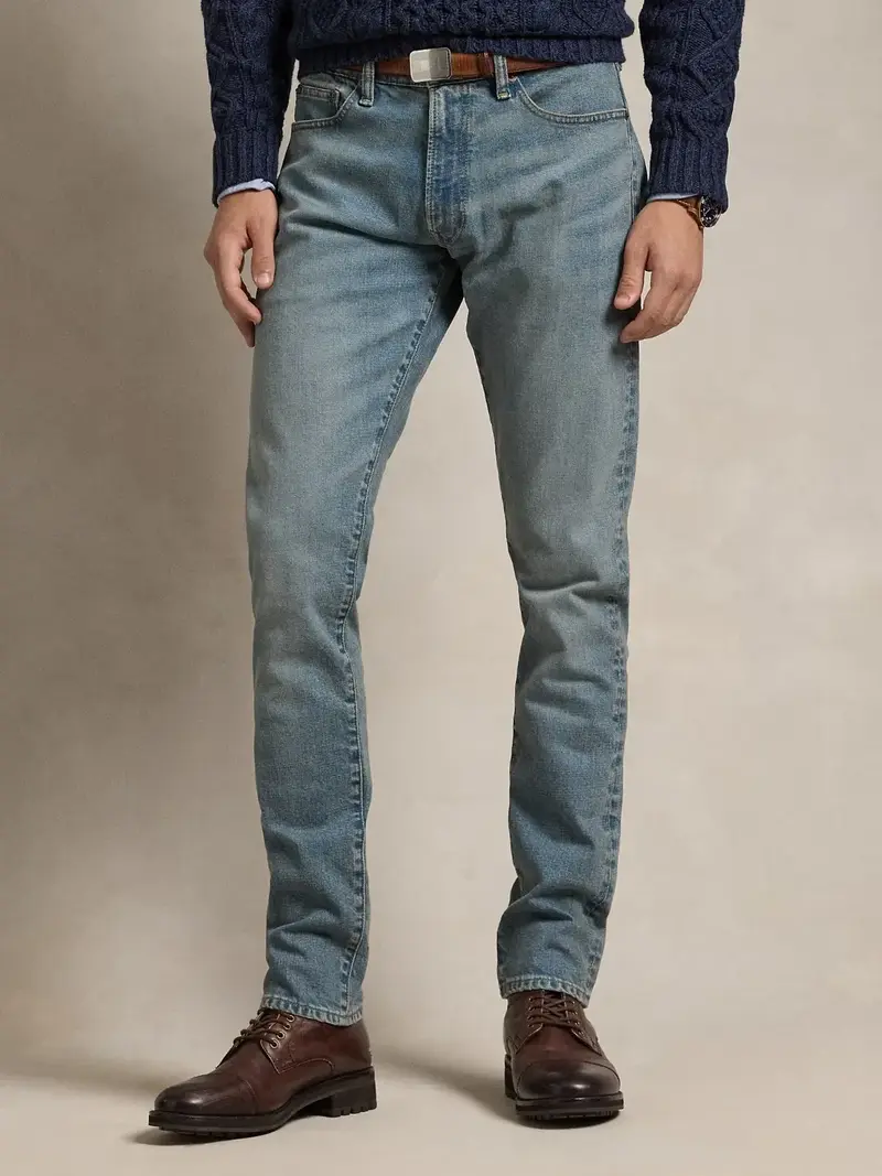 Jean slim Ralph Lauren bleu stretch