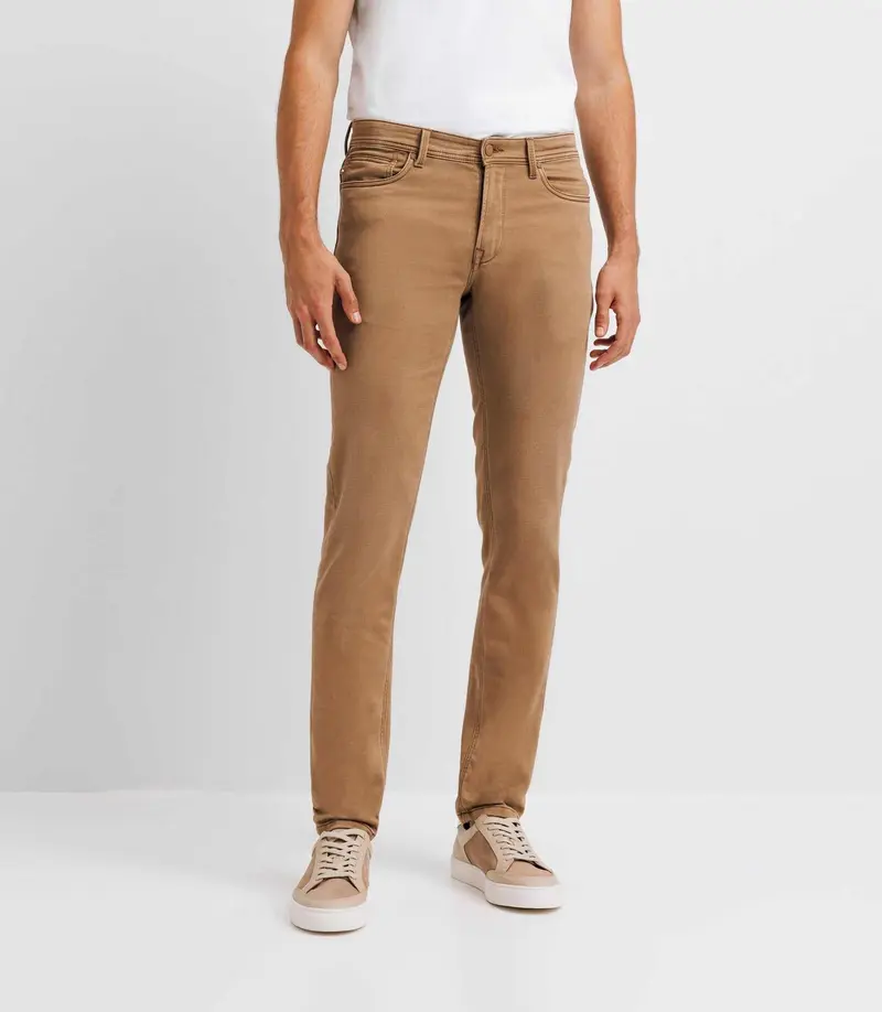 Jean super slim camel