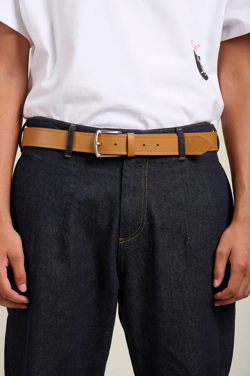 JEANS BELT - COGNAC