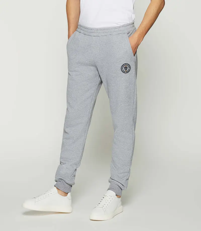 Jogging avec broderie gris chiné SWPETER