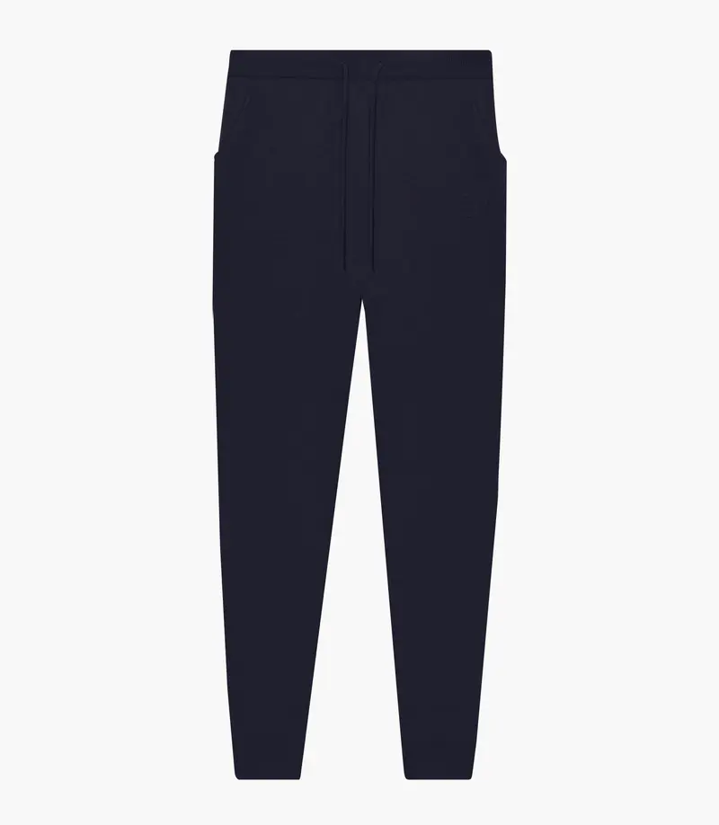 Jogging maille embosse marine