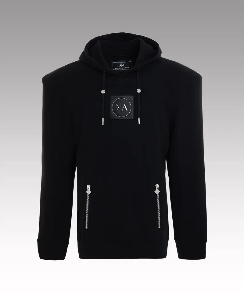 KA - Baller black cotton hoodie