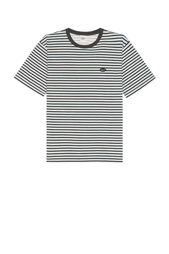 Kappy - Indigo Stripe Half T-shirt - Light blue