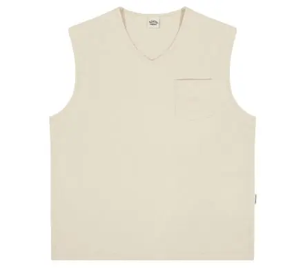 Kappy - Woven Cotton Vest - Cream