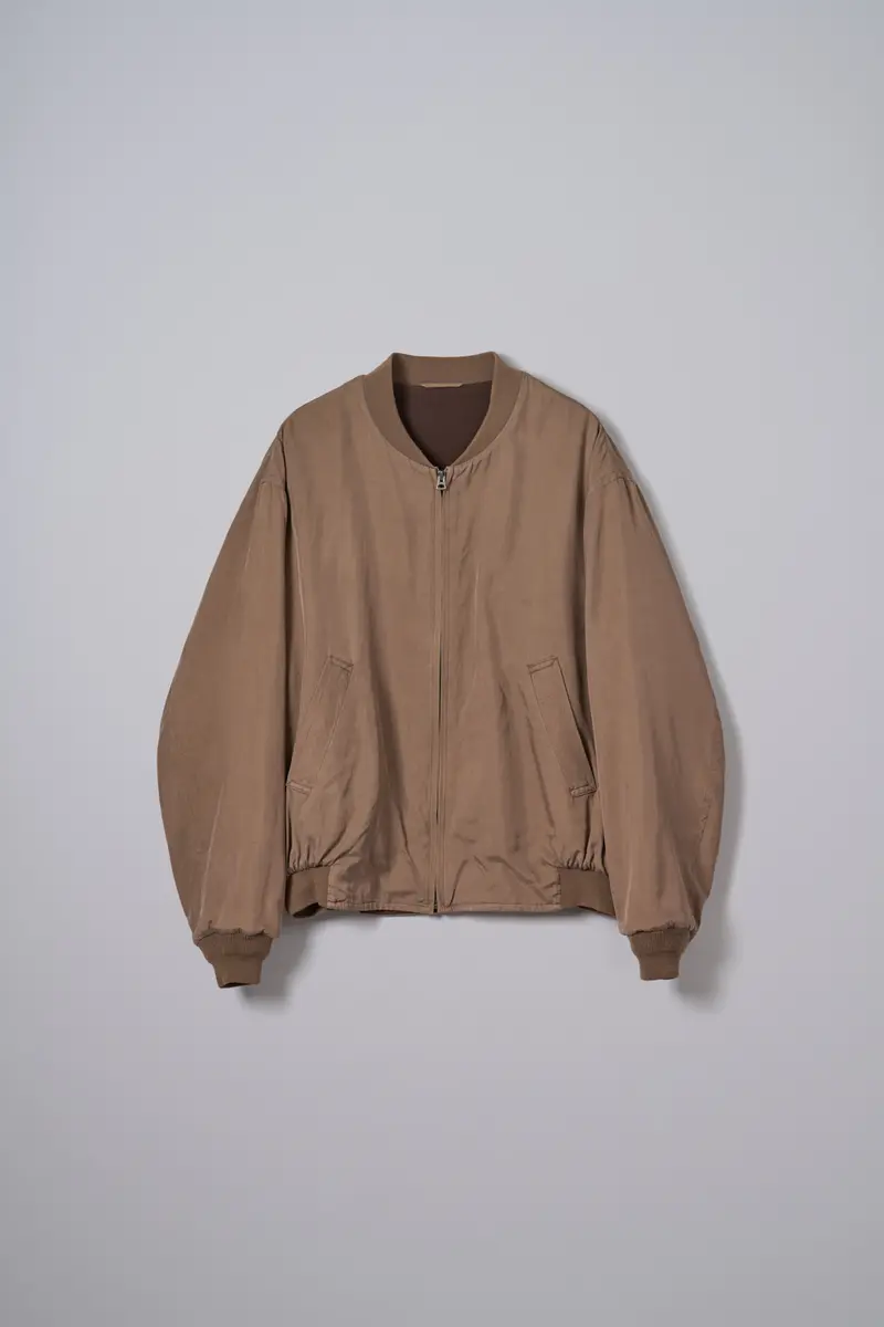 Kaptain sunshine silk bomber jacket