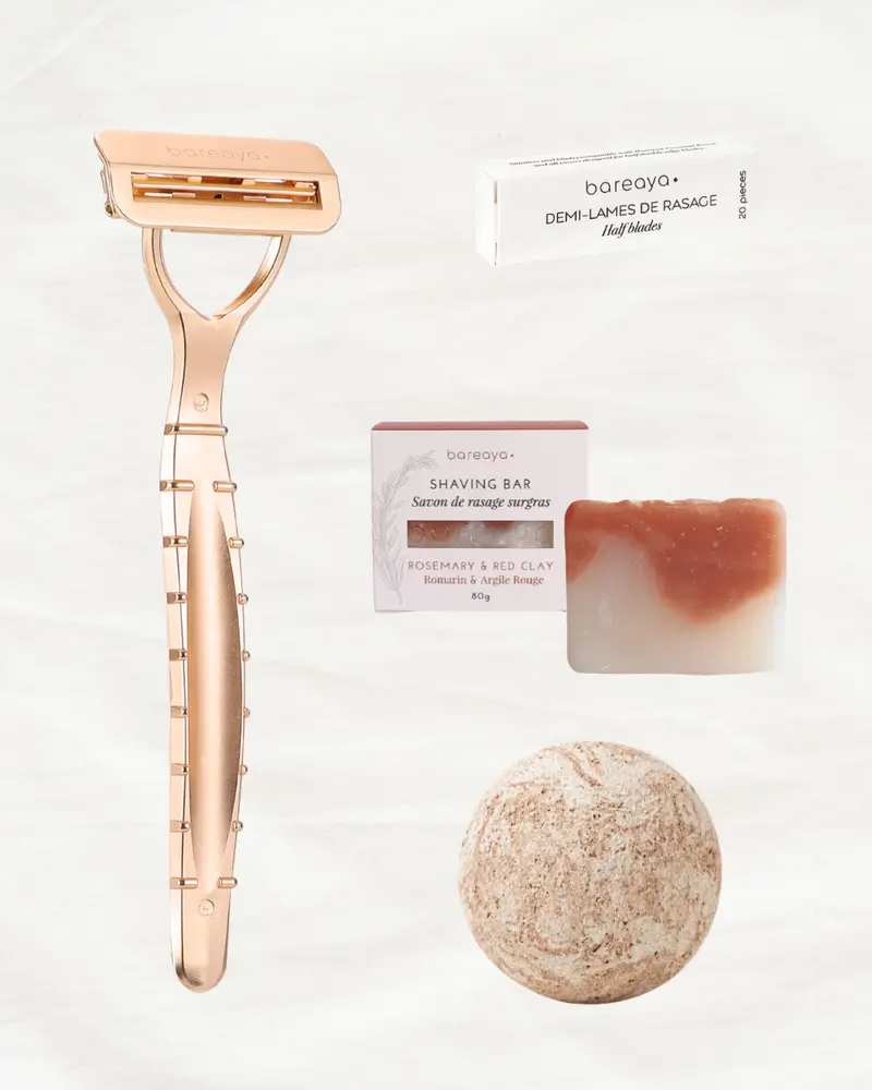 Kit Rasage Essentiel - Gold & Galet Exfoliant