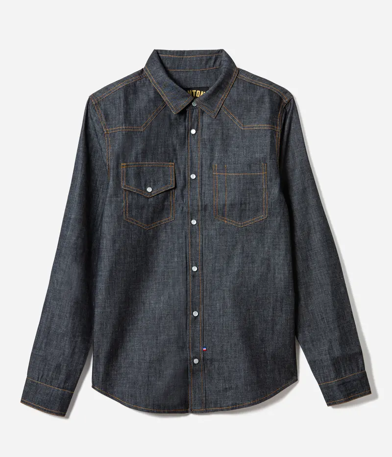 La chemise « Jimmy » denim chambray foncé