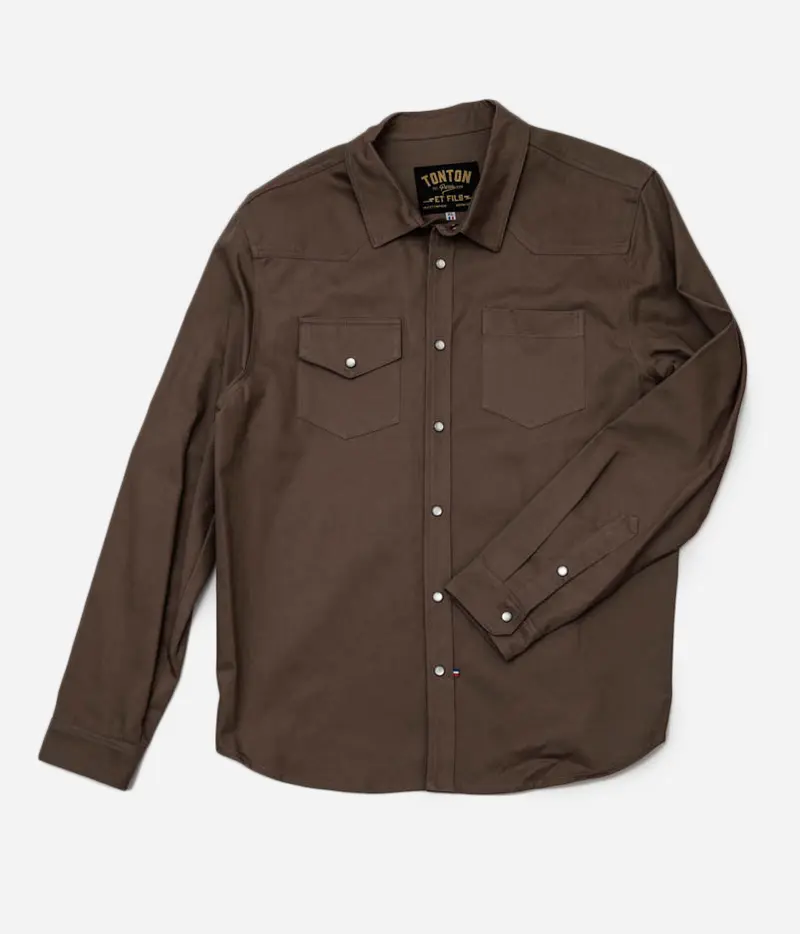 La chemise «Jimmy» twill kaki