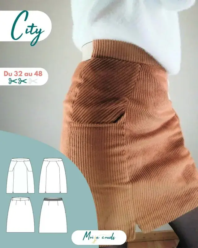 La jupe City du 32 au 48
