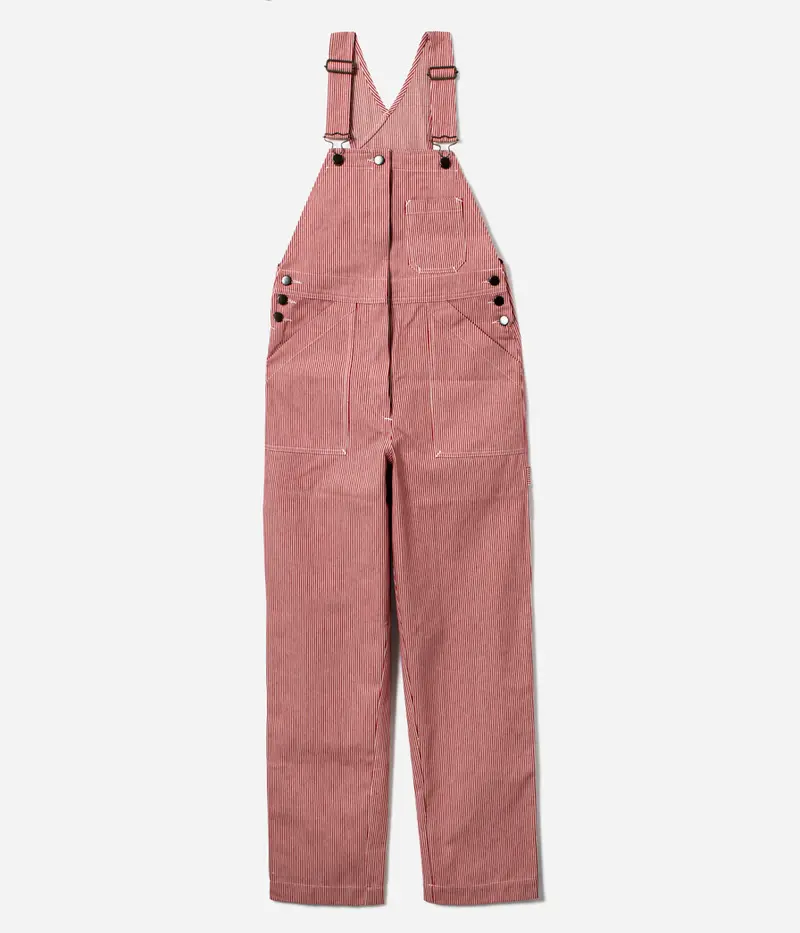 La salopette femme «Billie» Denim Hickory rouge