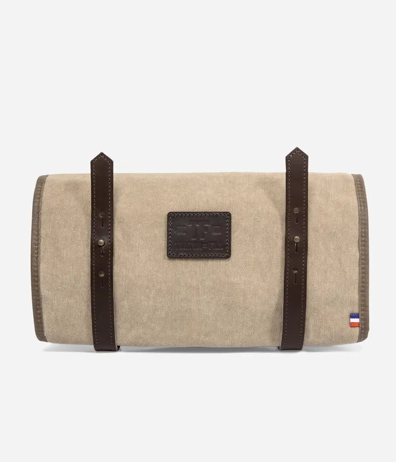 La trousse à outils «Roll up» Canvas stonewashed beige