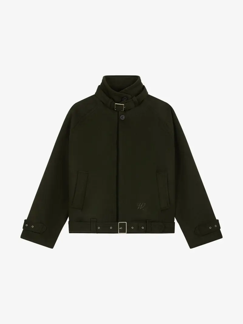 La veste Atelier en laine kaki