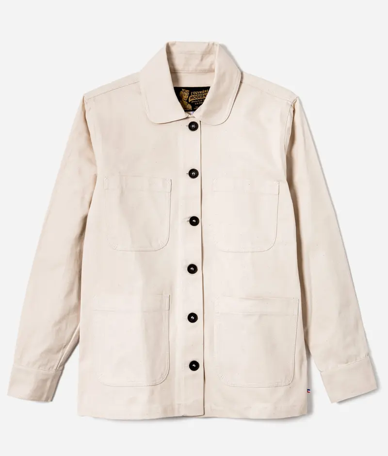 La veste «L'Ouvrière» canvas écru naturel
